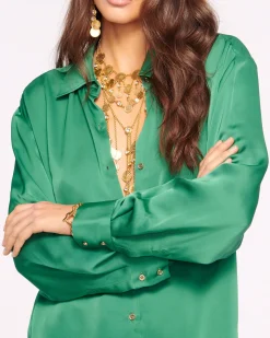 Kolby Oversized Button Down Blouse