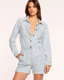 Lavinia Relaxed Denim Romper
