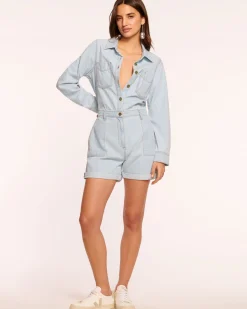 Lavinia Relaxed Denim Romper