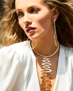 Lea Teardrop Hoop Earrings