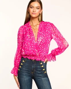 Levi V-Neck Ruffle Blouse