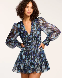 Lizbeth V-Neck Ruffle Mini Dress