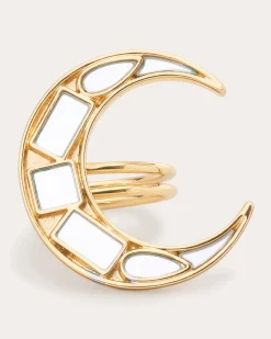 Lunar Mirrored Ring Set