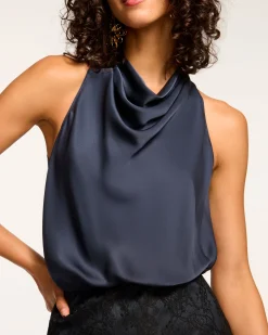 Magdalena Lace Cowl Neck Mini Dress