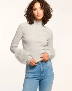 Magnus Turtleneck Faux Fur Sweater