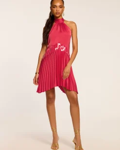 Marcia Embellished Halter Mini Dress