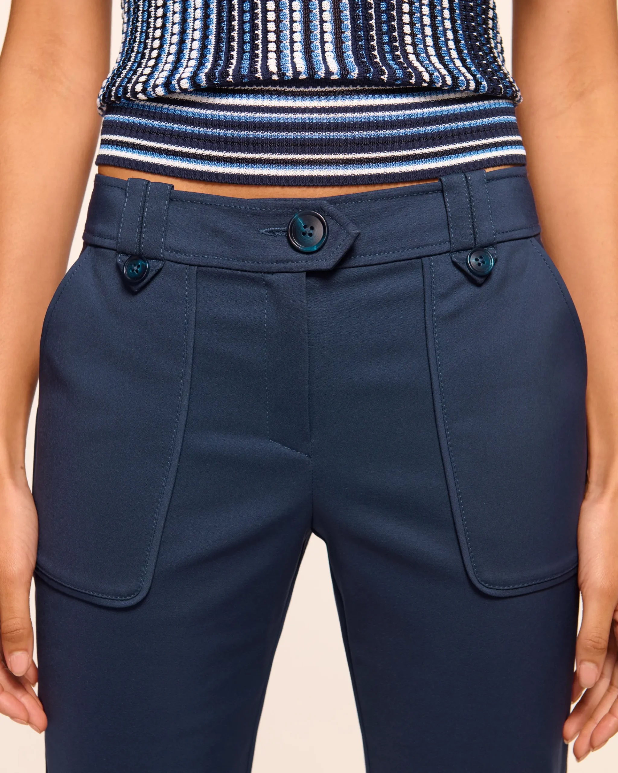 Marit Stretch Cotton Pant