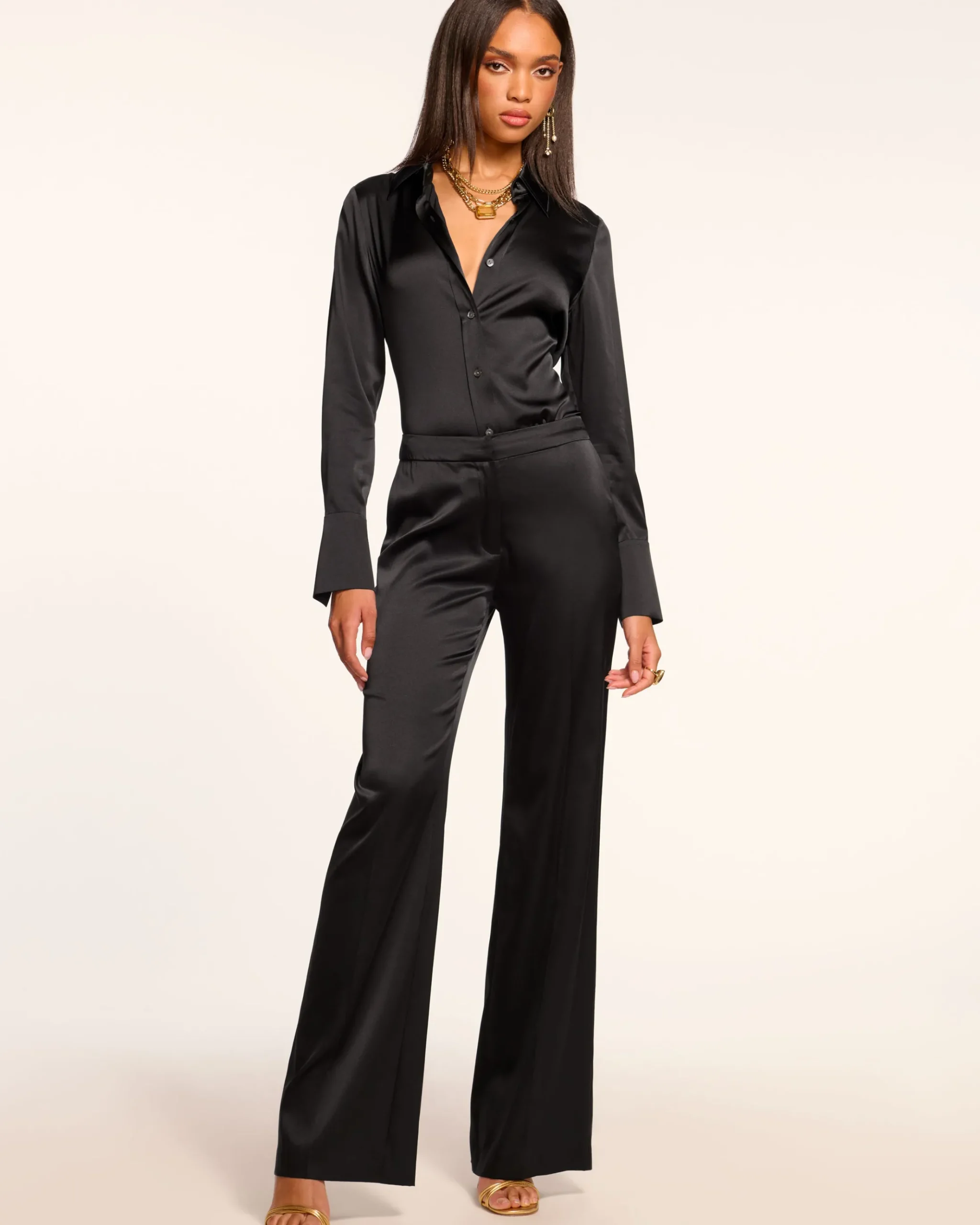 Marvia Stretch Silk Pant