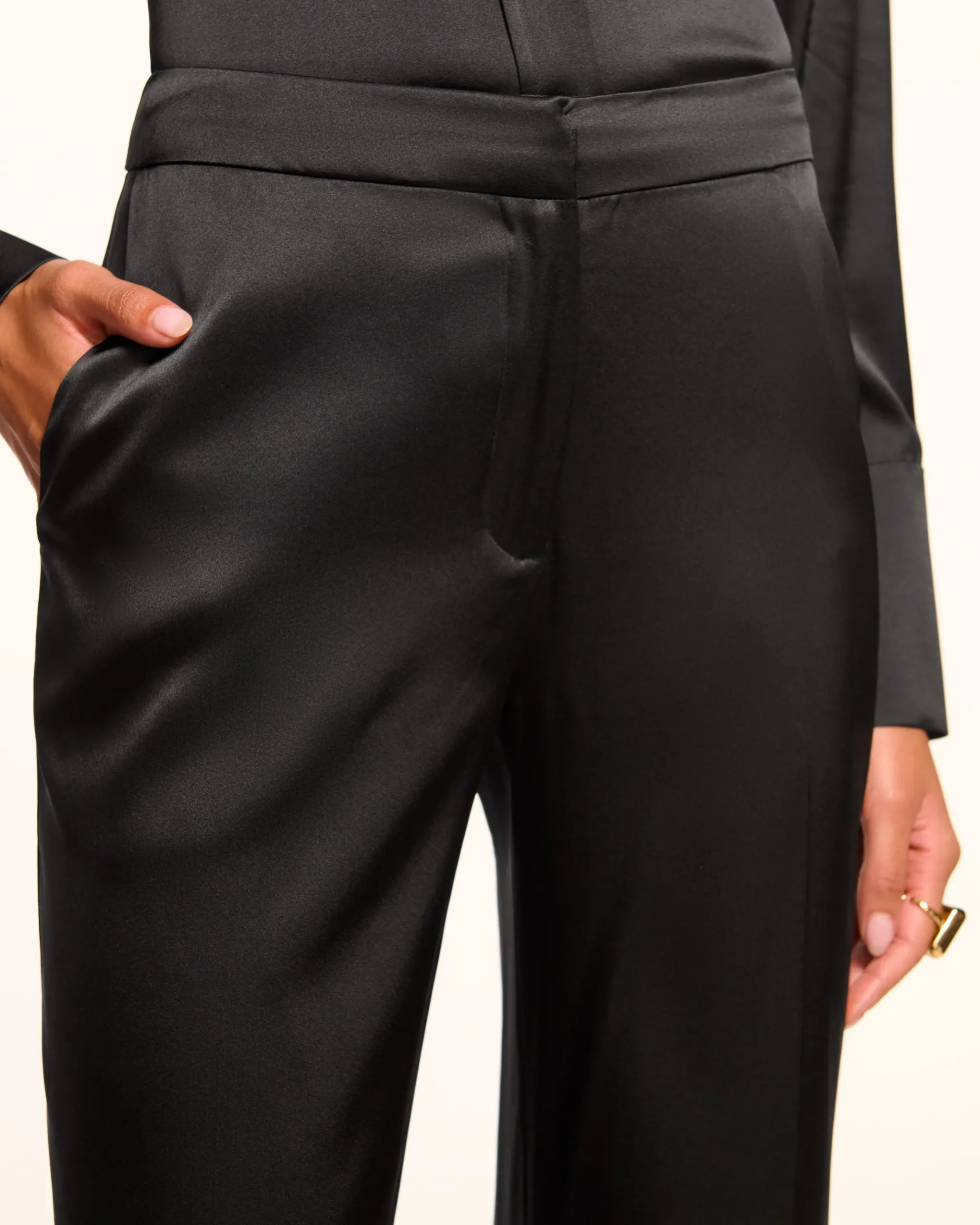 Marvia Stretch Silk Pant