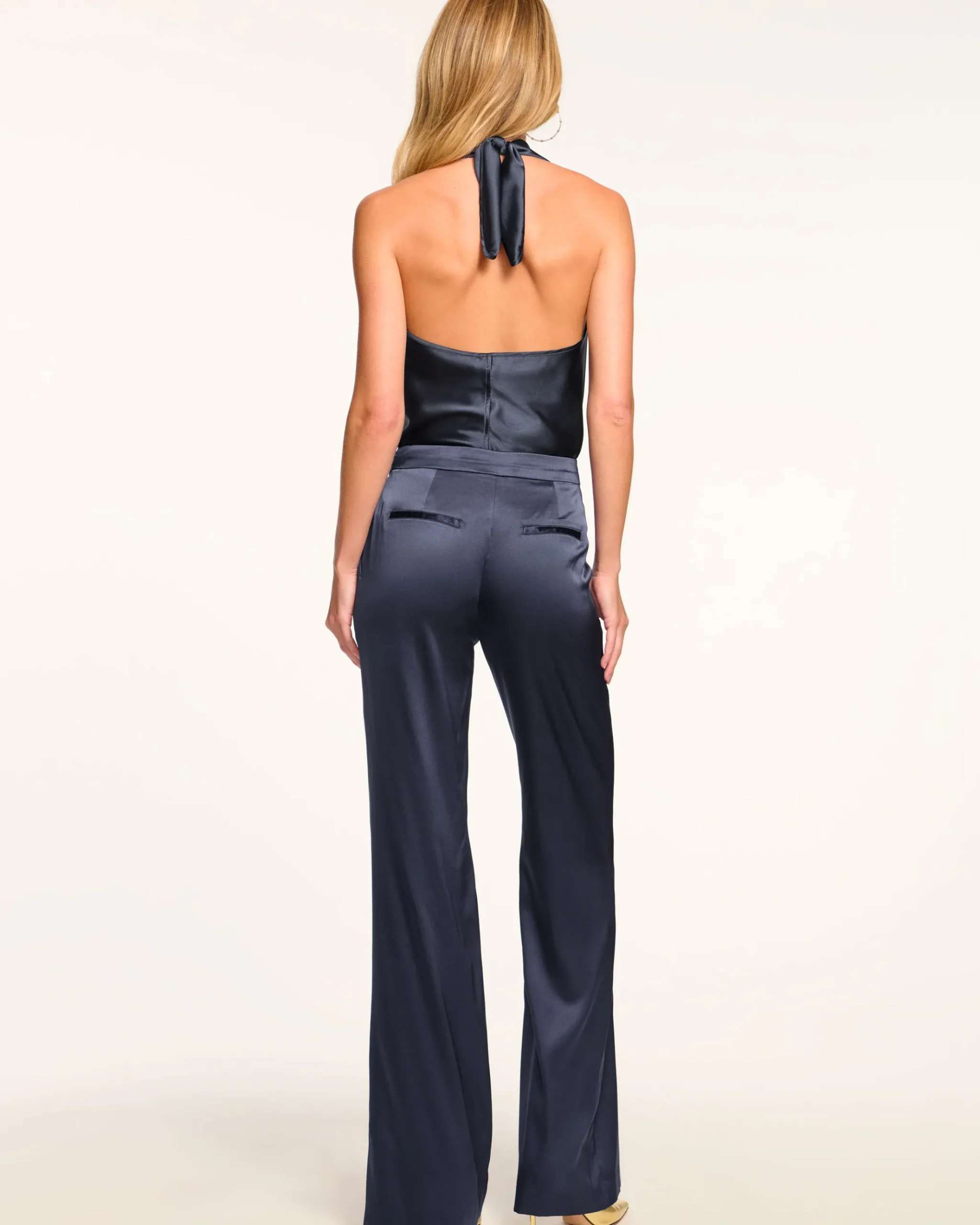 Marvia Stretch Silk Pant