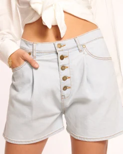 Matie Relaxed Denim Mini Short