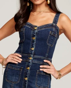 Monica Denim Midi Dress