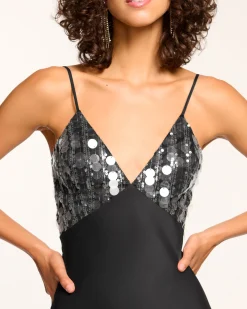 Nadiene Embellished Slip Midi Dress