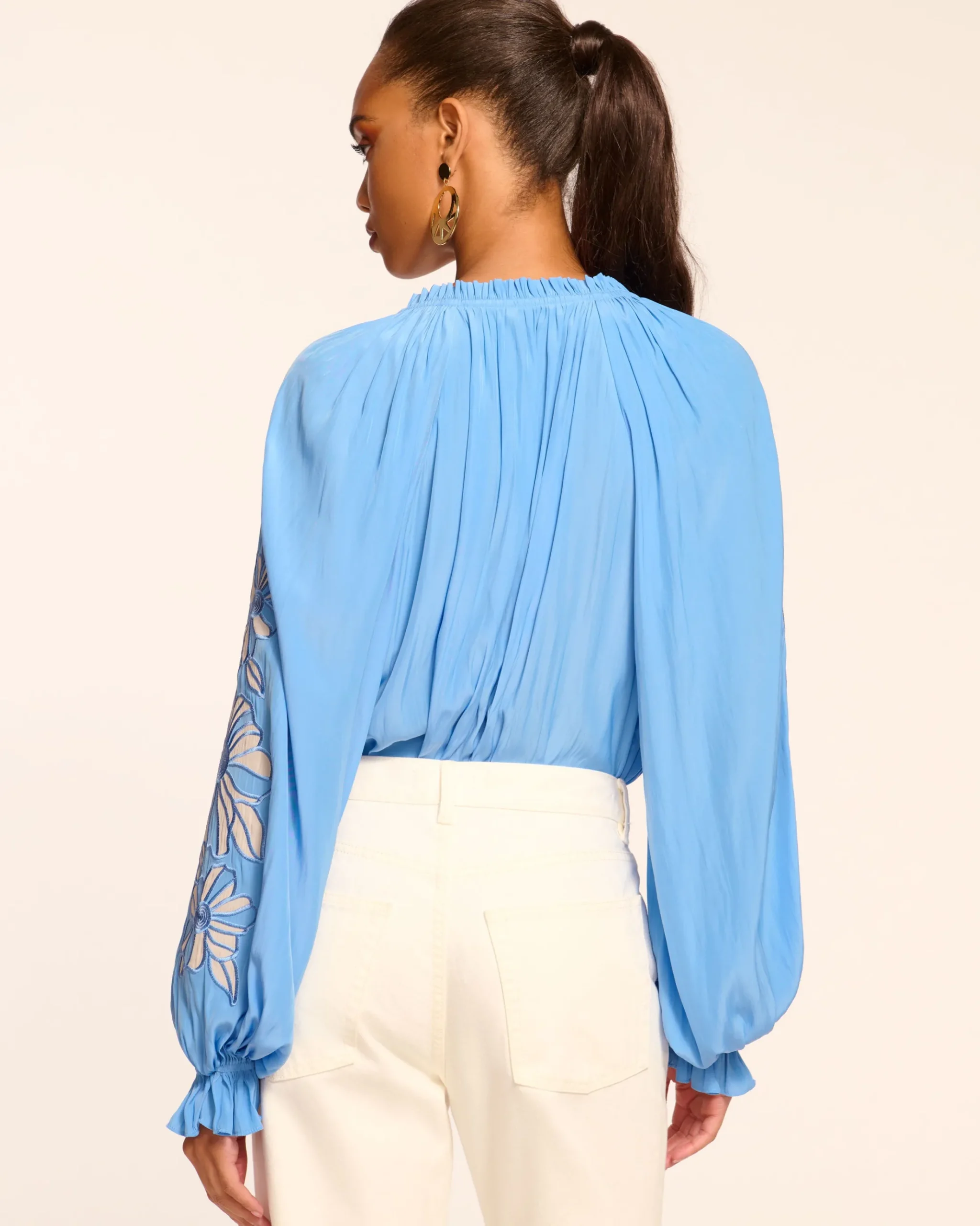 Nelida Embellished Long Sleeve Blouse
