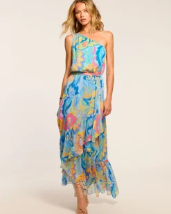 Nicola One-Shoulder Maxi Dress