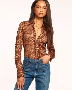 Priscilla Lace Button Down Top