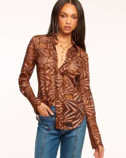 Priscilla Lace Button Down Top