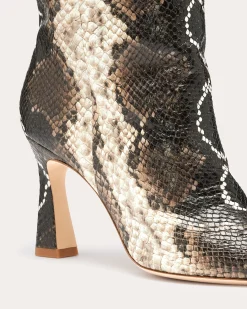 Queen Heeled Snake Boots