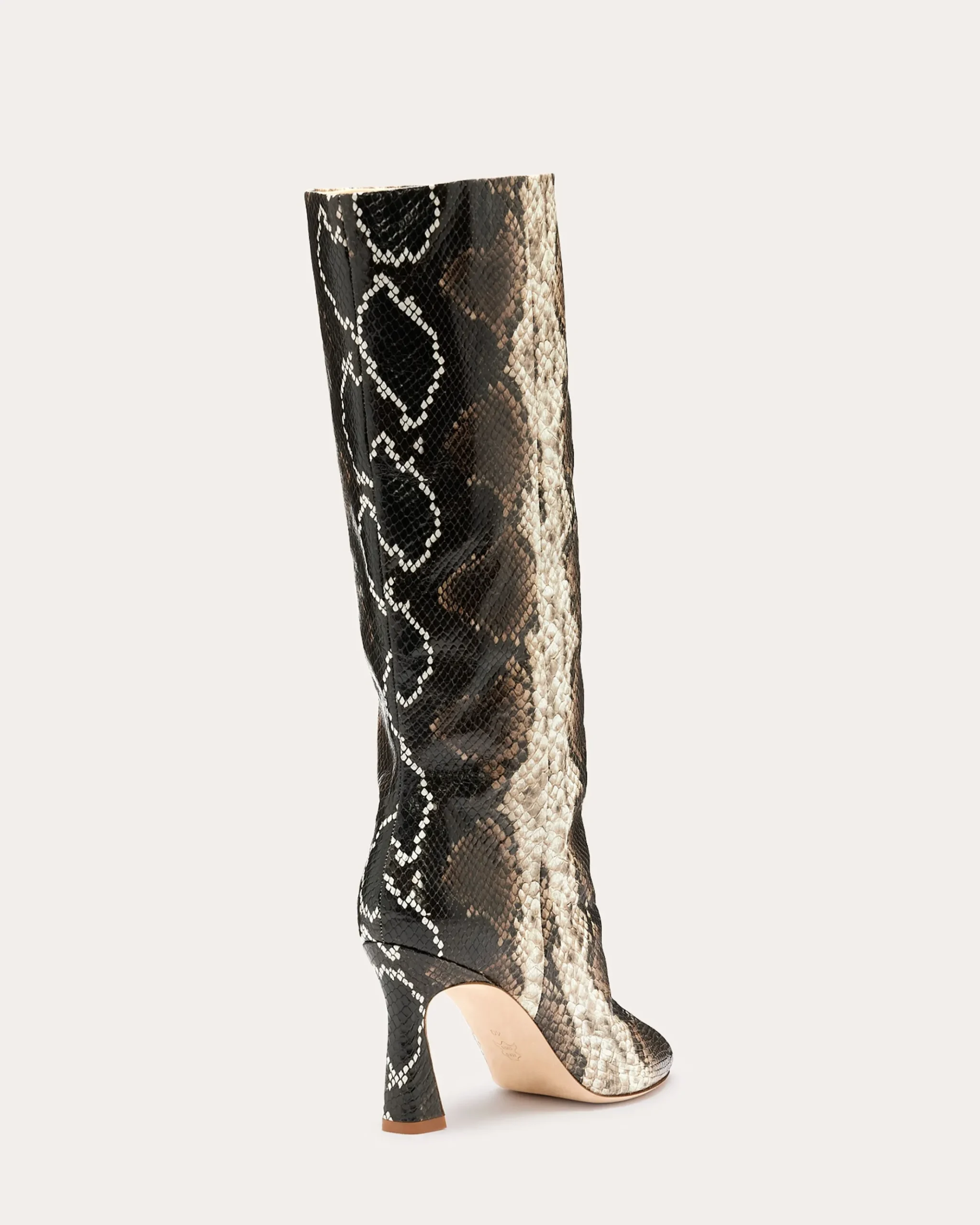 Queen Heeled Snake Boots