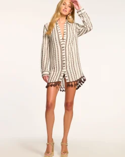 Roman Coverup Button Down Top