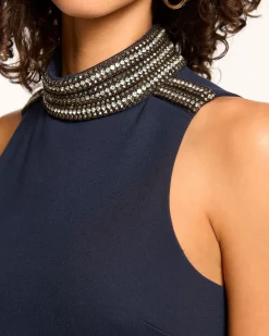 Ruth Embellished Turtleneck Tank Top