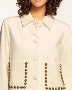 Shoshana Studded Ponte Jacket