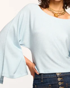 Suzy Boatneck Rib Knit Top