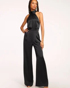 Tatiana Wide Leg Halter Jumpsuit