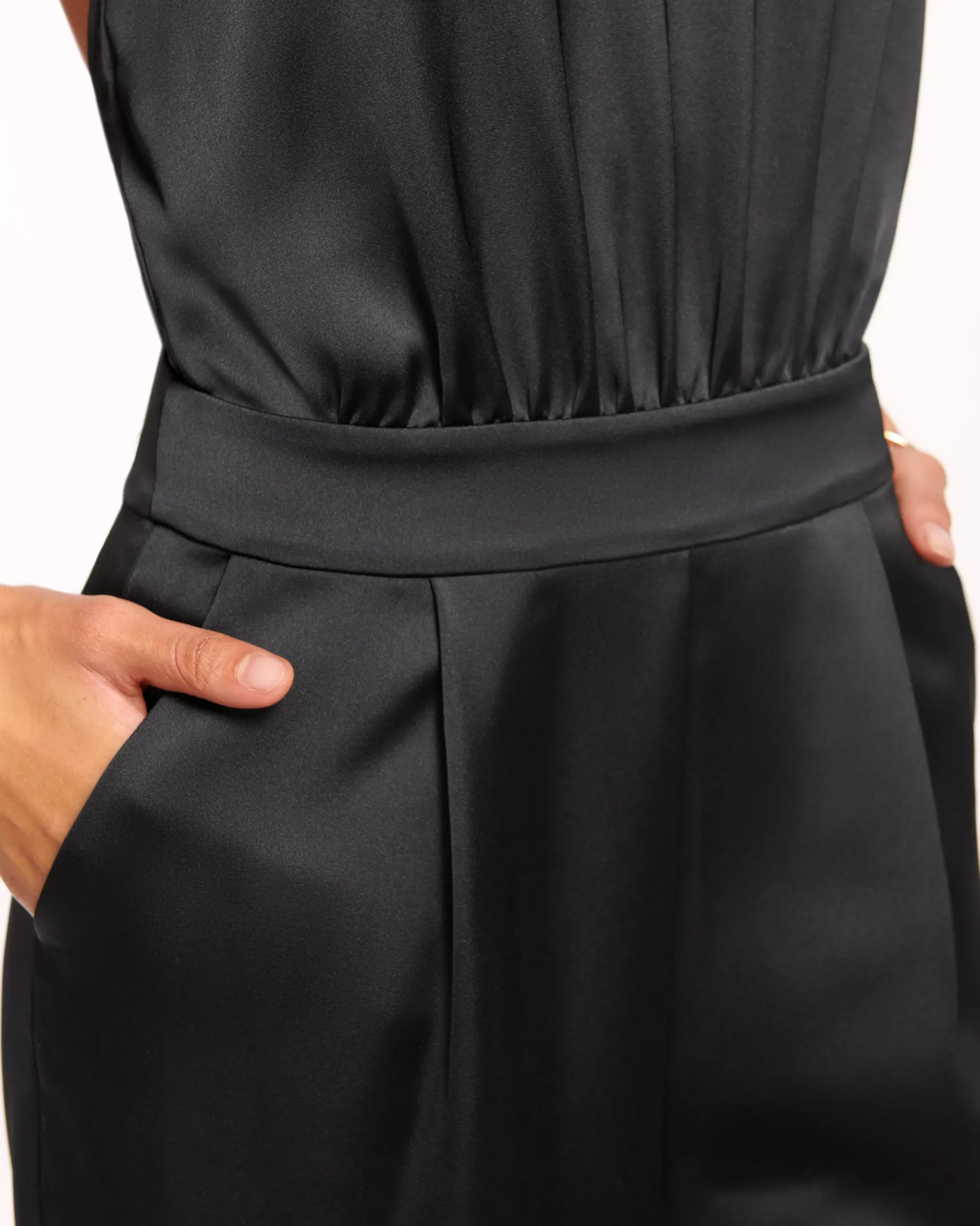 Tatiana Wide Leg Halter Jumpsuit