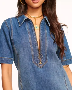 Tunechi Denim Shirt Dress