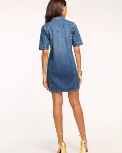 Tunechi Denim Shirt Dress
