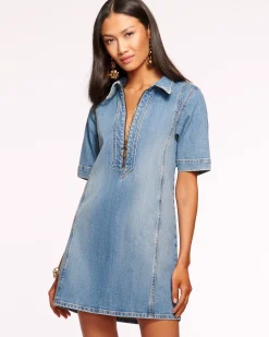 Tunechi Denim Shirt Dress