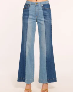 Vinnie Wide Leg Two-Tone Jean