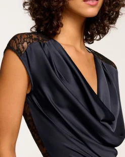 Winston Cowl Neck Lace Top