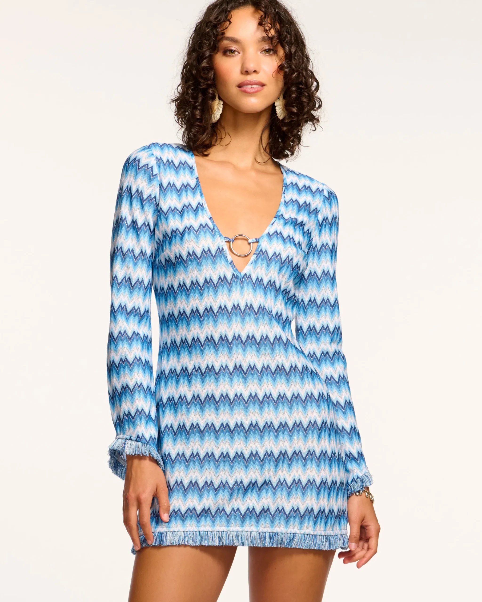 Zig Zag Cassie Coverup Mini Dress